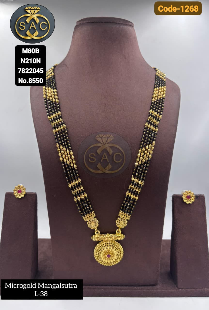 New Micro Gold Mangalsutra - 1268