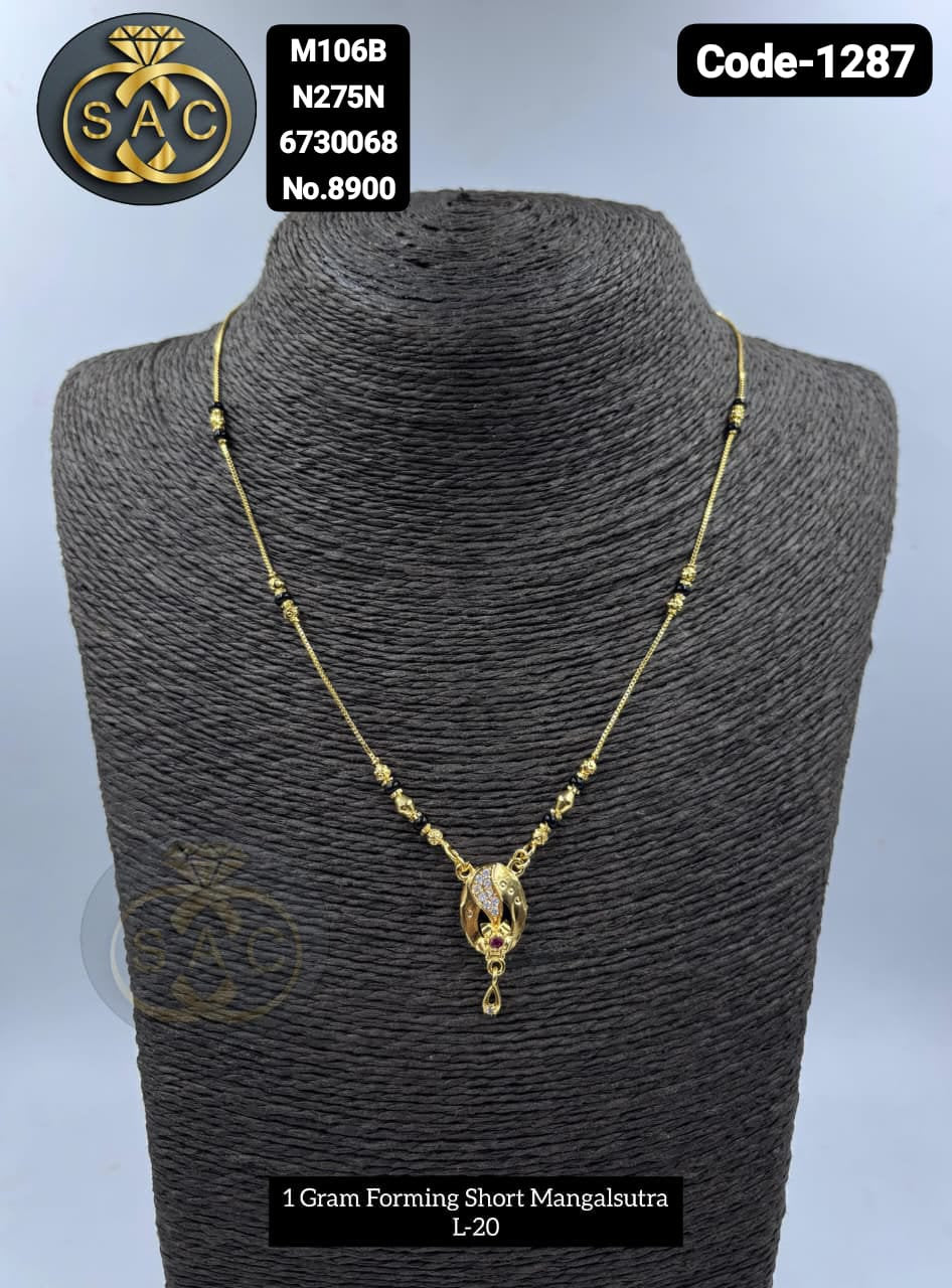 1 GM Forming Short Mangalsutra - 1287