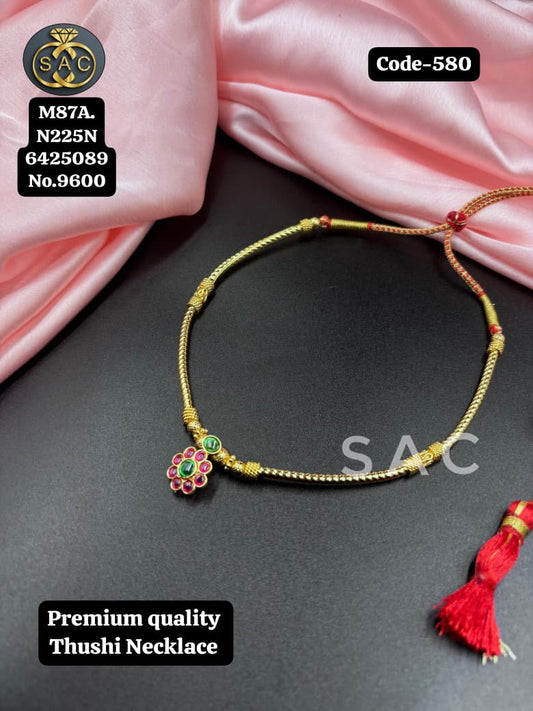 PREMIUM QUALITY THUSHI NECKLACE - 580
