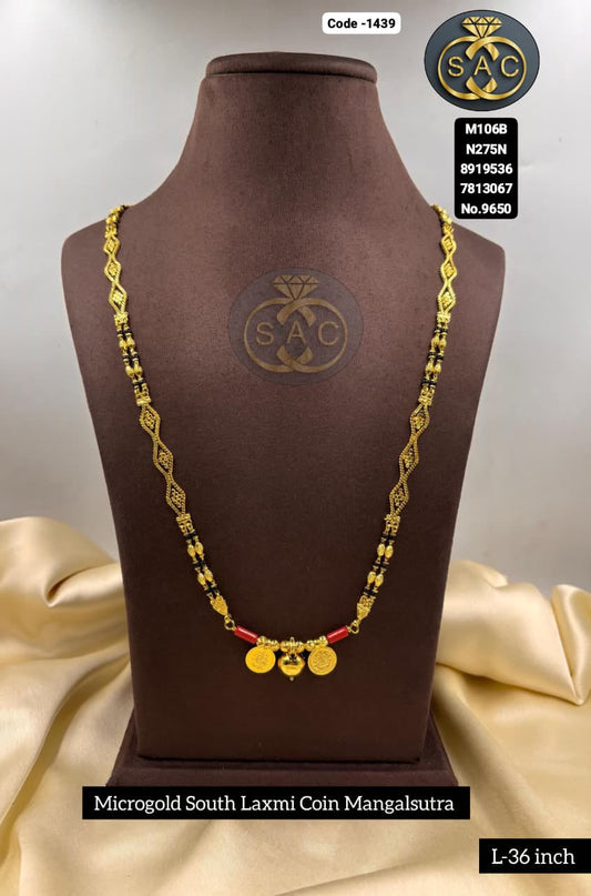 Micro Gold South Mangalsutra Set - 1439