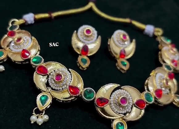 Handmade Chandrakor Necklace Set