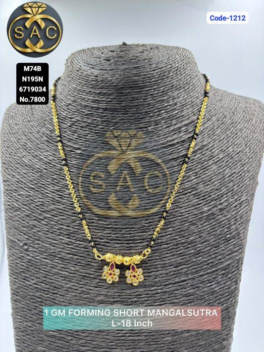 1 GM Forming Short Mangalsutra - 1212