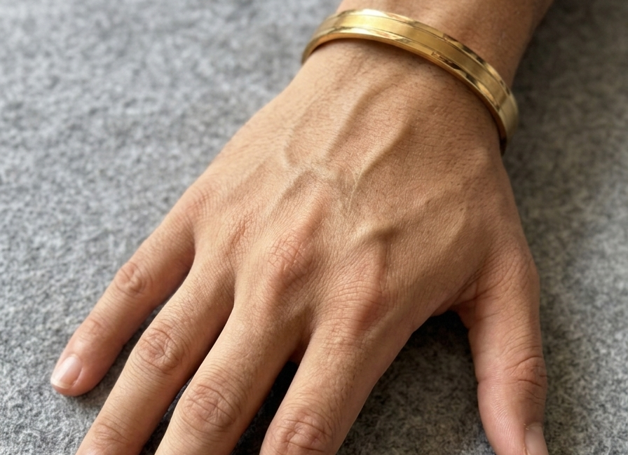 Titan Edge 18KT Gold Plated Men's Cuff Bracelet