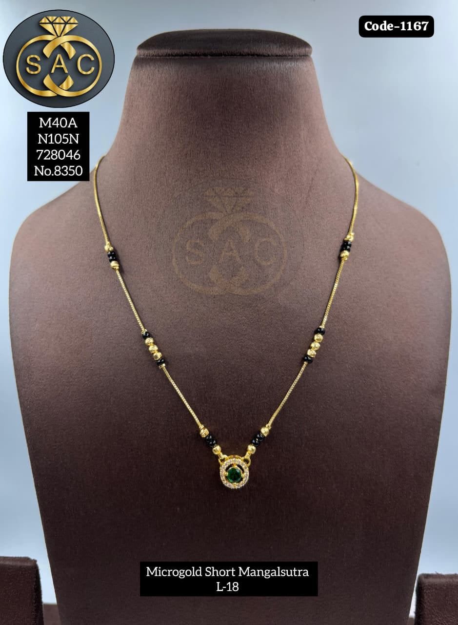 Micro Gold SHORT Mangalsutra - 1167