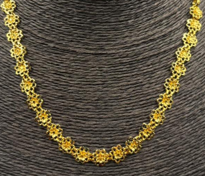 Micro Gold Bakuli Short Necklace - 1099