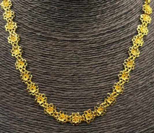 Micro Gold Bakuli Short Necklace - 1099