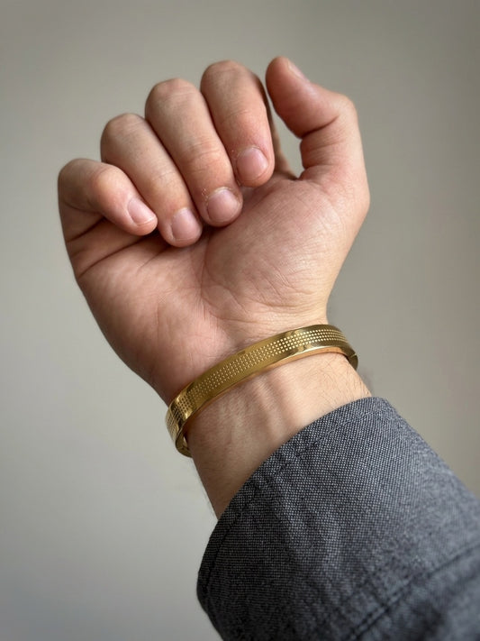 Executive Luxe Cuff Bracelet – 18KT Gold Plated