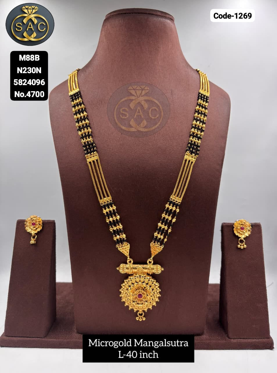 Micro Gold Mangalsutra - 1269