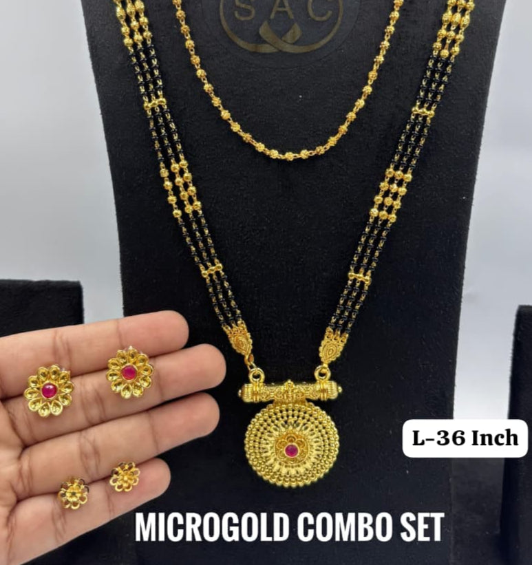 Micro Gold Mangalsutra combo Set- 799