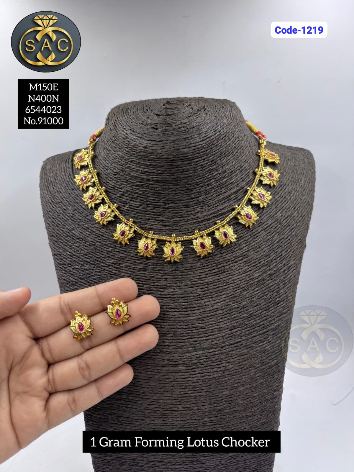 1 GM FORMING Lotus NECKLACE - 1219