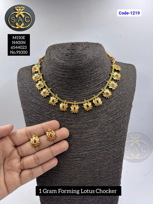 1 GM FORMING Lotus NECKLACE - 1219