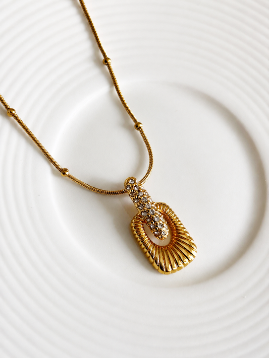 Sunray Charm 18KT Gold Plated Chain