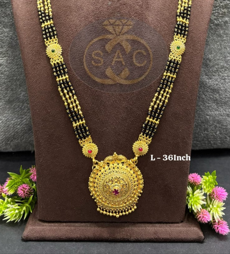 Micro Gold Mangalsutra Combo Set