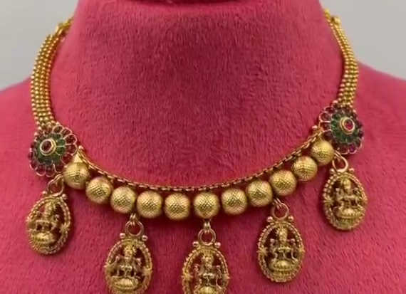 PREMIUM QUALITY LAXMI SOUTH NECKLACE - 662