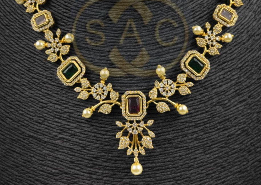 Premium Quality South Fancy Necklace - 1198
