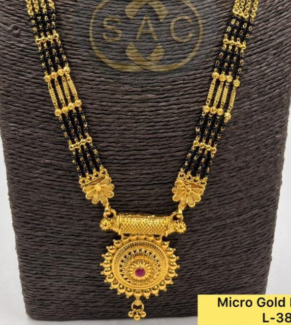 New Micro Gold Mangalsutra Combo 1507