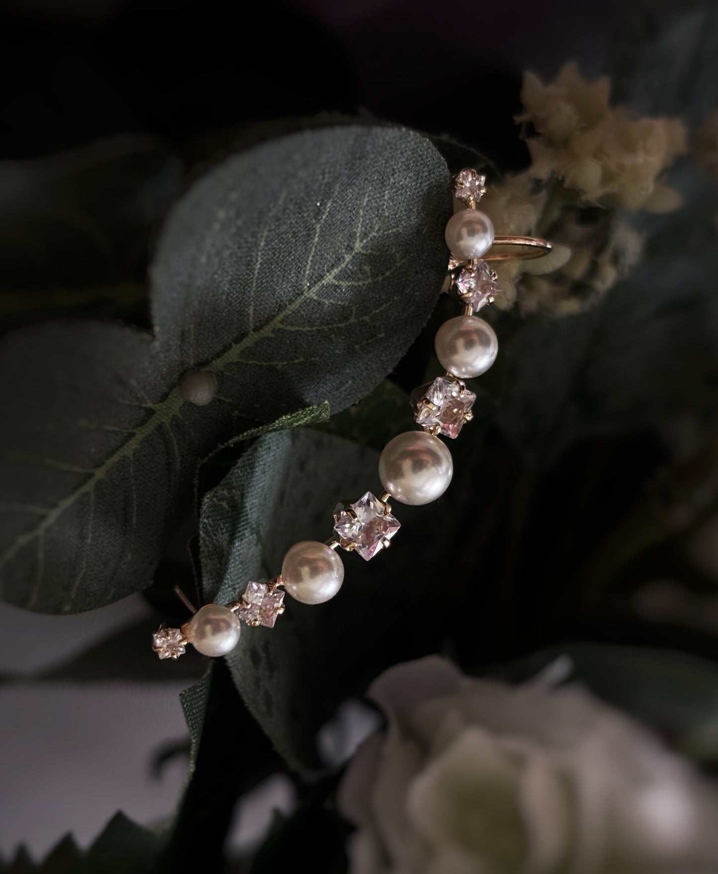 Pearl Grace Ear Cuffs – 18KT Gold Plated