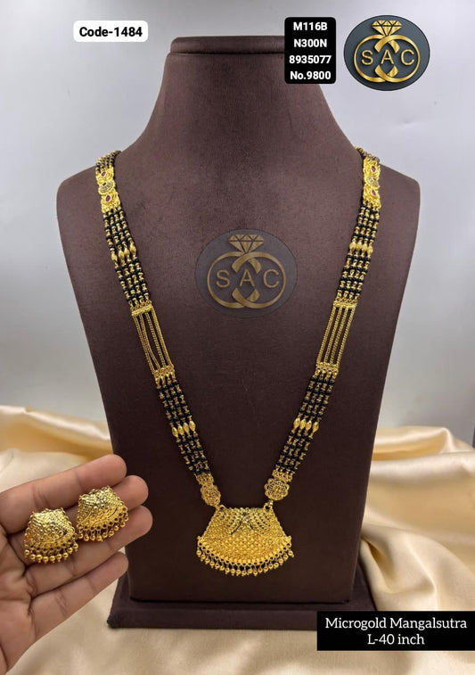 New Micro Gold Mangalsutra - 1484
