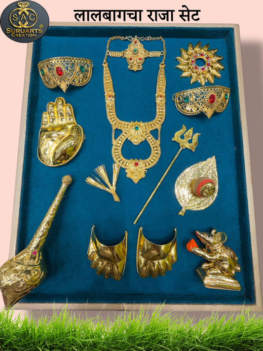 Lalabag cha Raja Jewellery Combo Set -1 To 2 Feet Idol- G106