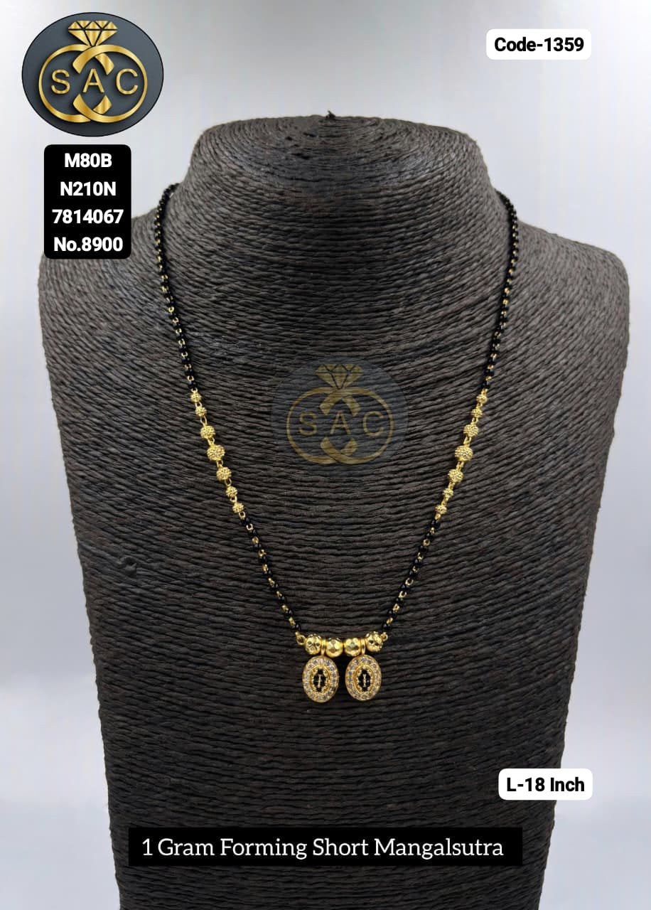 1 GM Forming Short Mangalsutra - 1359