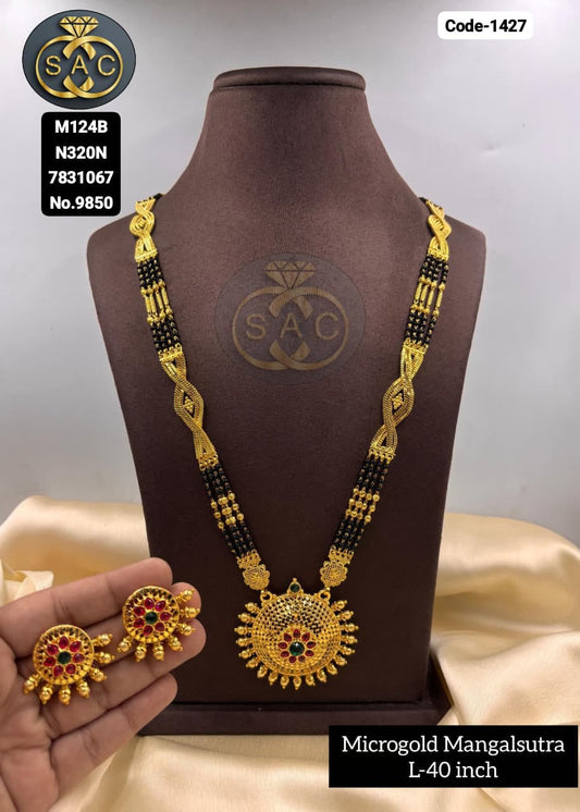 New Micro Gold Mangalsutra - 1427