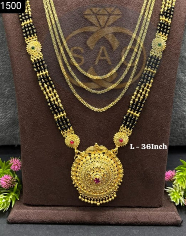 Micro Gold Mangalsutra Combo Set