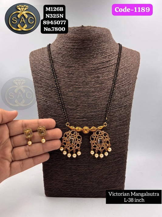 VICTORIAN MANGALSUTRA SET - 1189