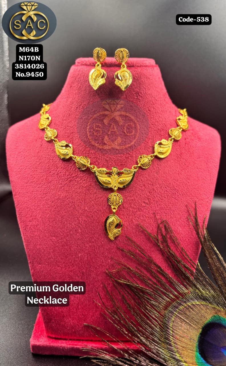 Premium Quality Micro Gold Necklace - 538