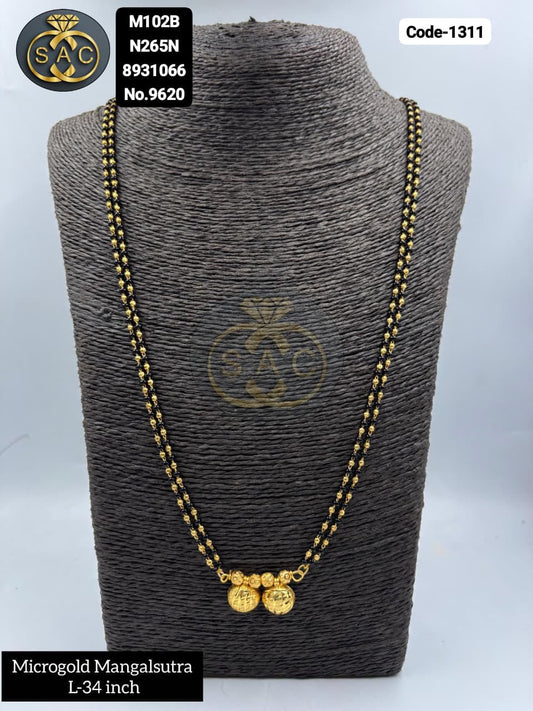 Micro Gold Short Mangalsutra - 1311