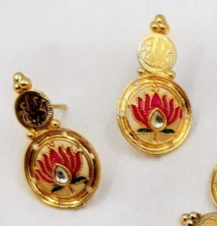 Premium quality Lotus Coin South Necklace - 1474