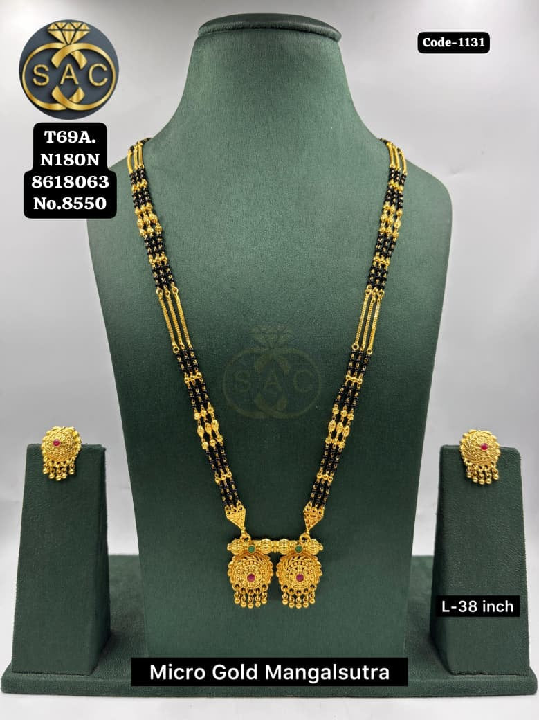 New Micro Gold Mangalsutra - 1131
