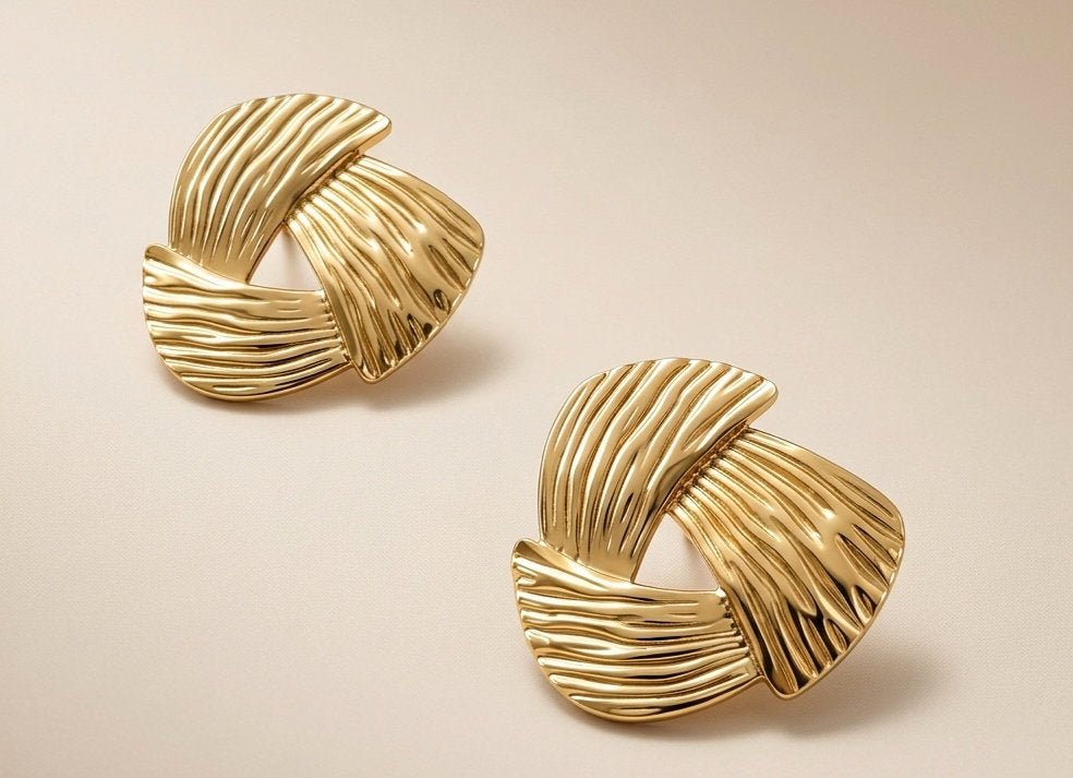 Elegant Triangular Loop Earrings