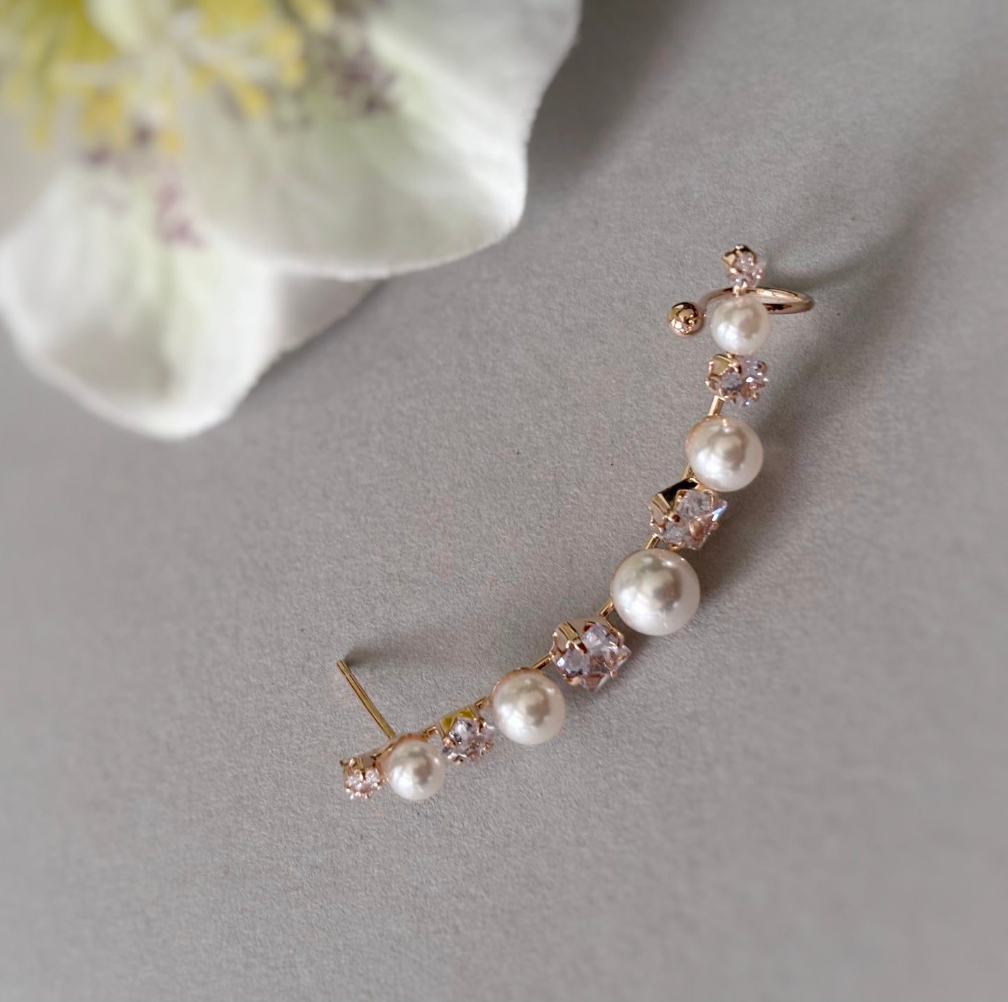 Pearl Grace Ear Cuffs – 18KT Gold Plated