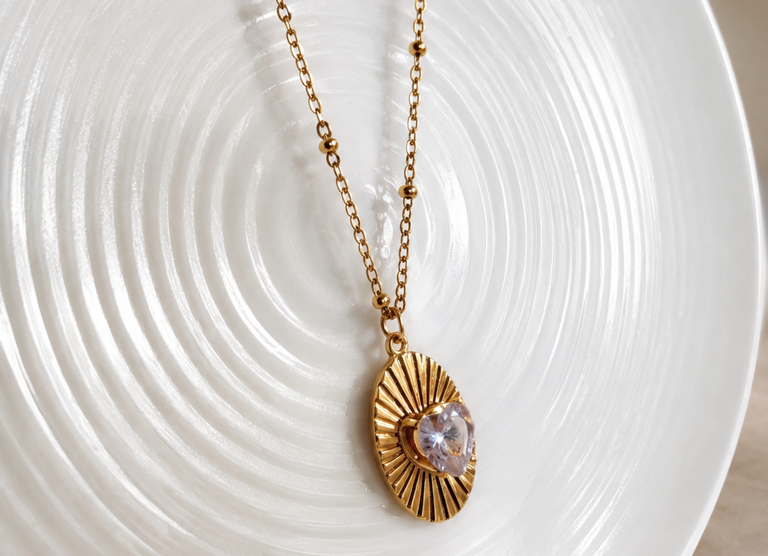 Heart Radiance 18KT Gold Plated Chain