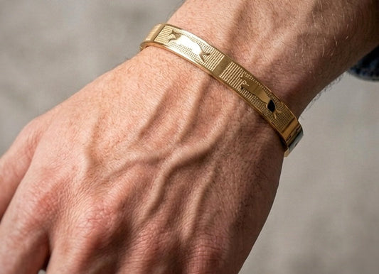 Monarch Signature 18 KT Gold Plated Men's Kada