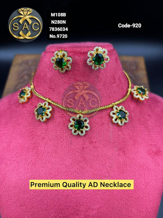 Premium Quality AD Necklace - 920