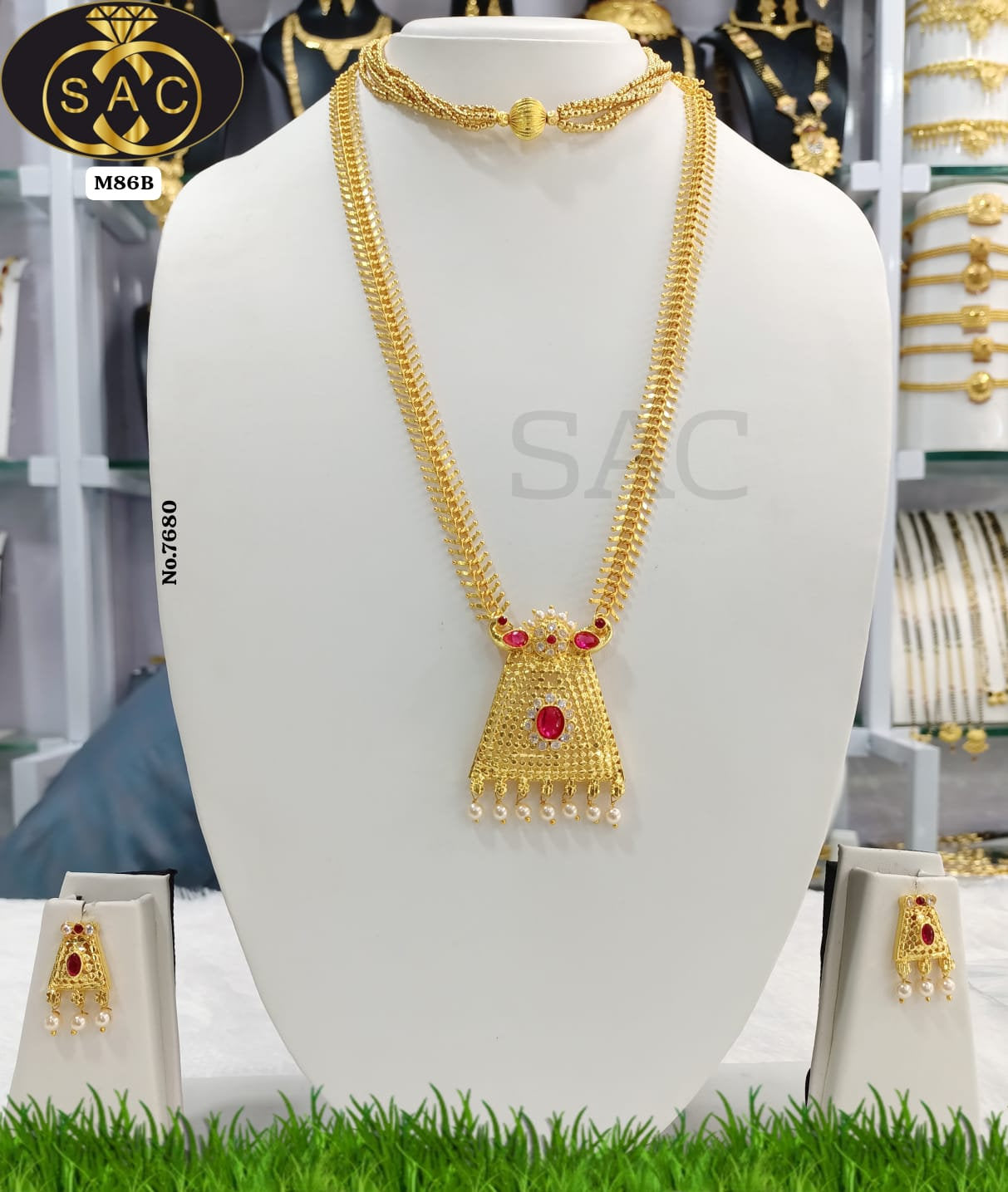 Micro Gold Durva Har Combo Set