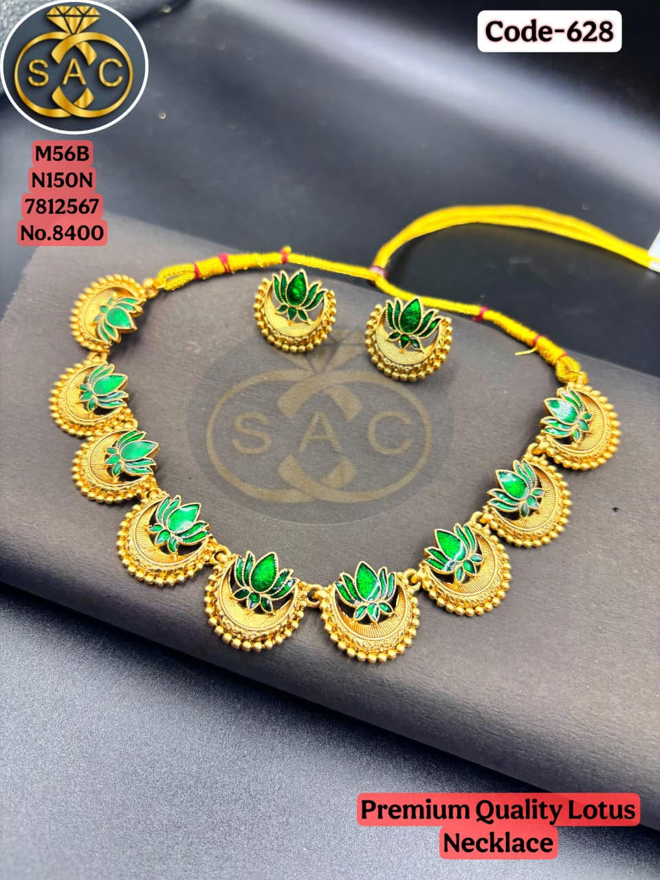 Premium Quality lotus Necklace - 628