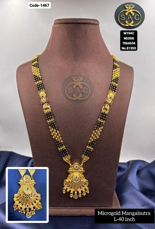 New Micro Gold Mangalsutra - 1467