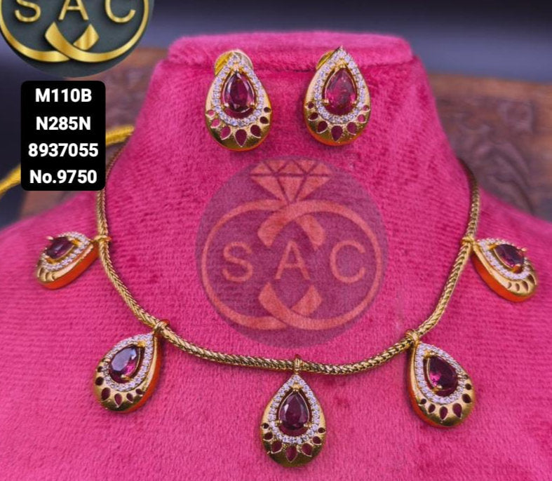 Premium Quality AD Necklace - 921