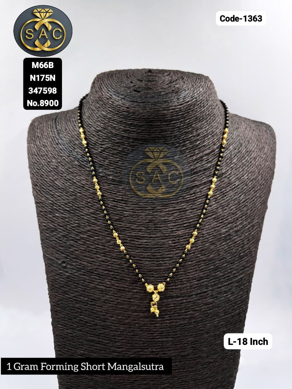 1 GM Forming Short Mangalsutra - 1363