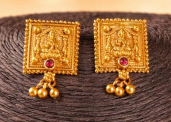 Premium Quality Matte Laxmi Moti Short Necklace - 1381
