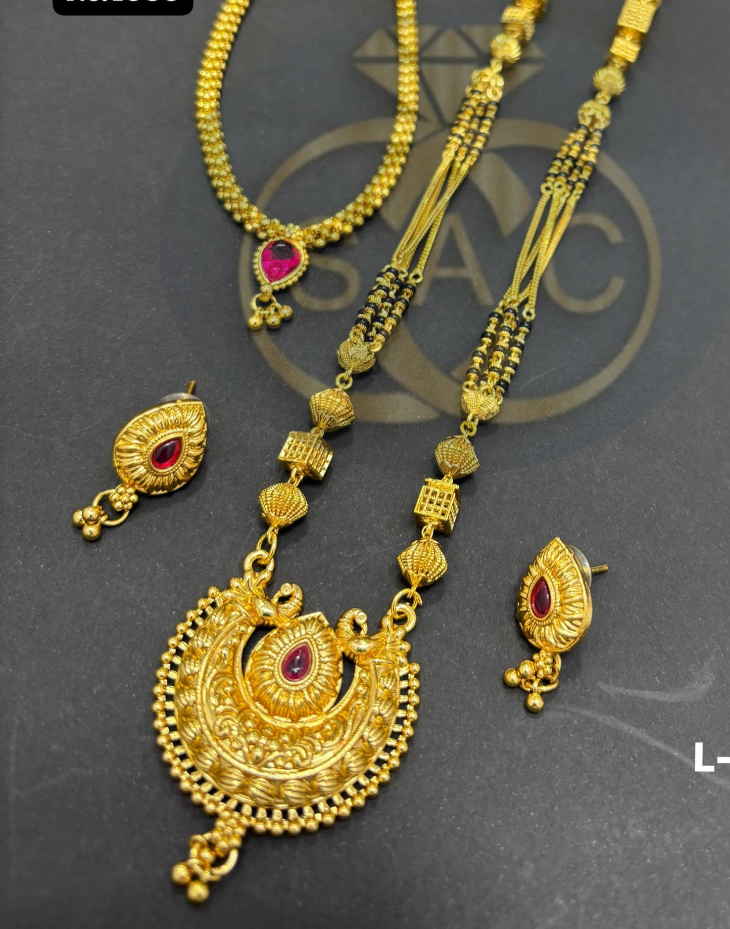 Micro Gold Mangalsutra Combo Set -119