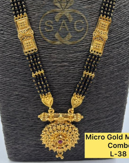 Micro Gold Mangalsutra Set - 1463