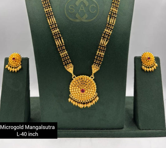 Micro Gold Mangalsutra Set - 1159