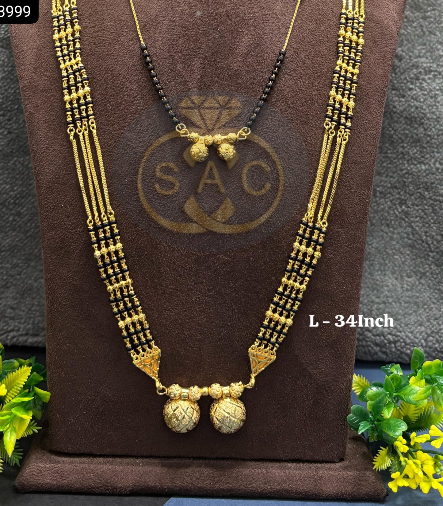 Micro Gold Mangalsutra Combo Set