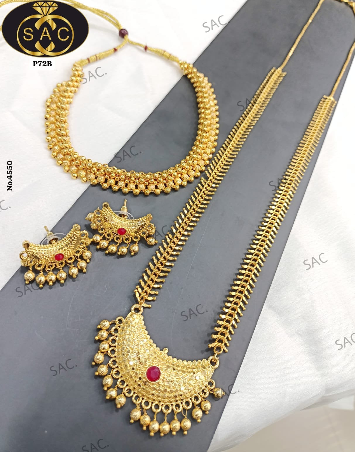 Micro gold Durva Har Combo Set