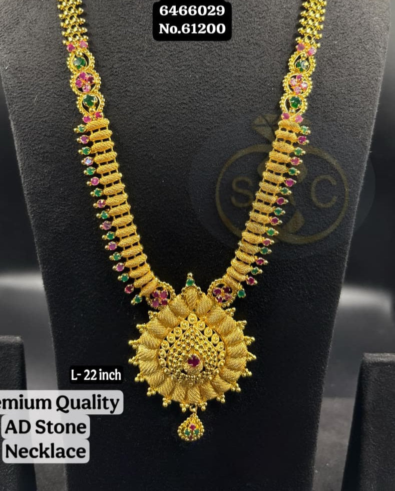 Premium Quality AD Long Necklace - 514