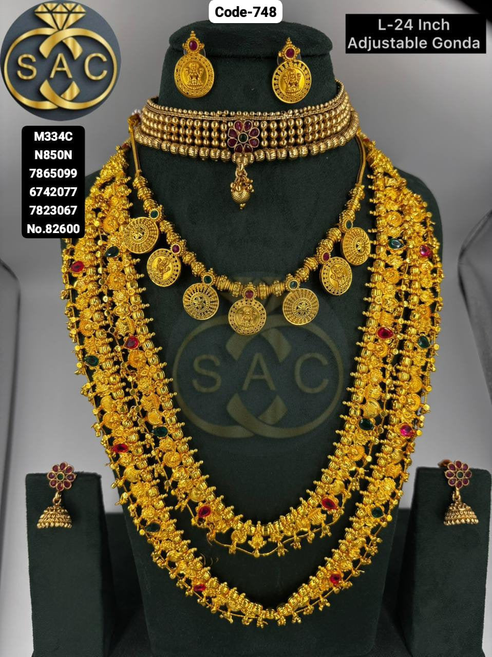 Premium Quality Bridal combo Set - 748