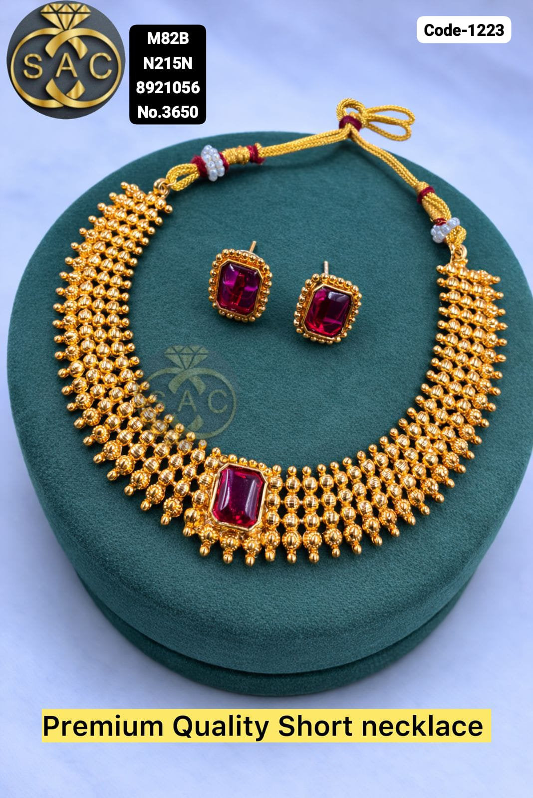 Premium Quality Short Necklace- 1223